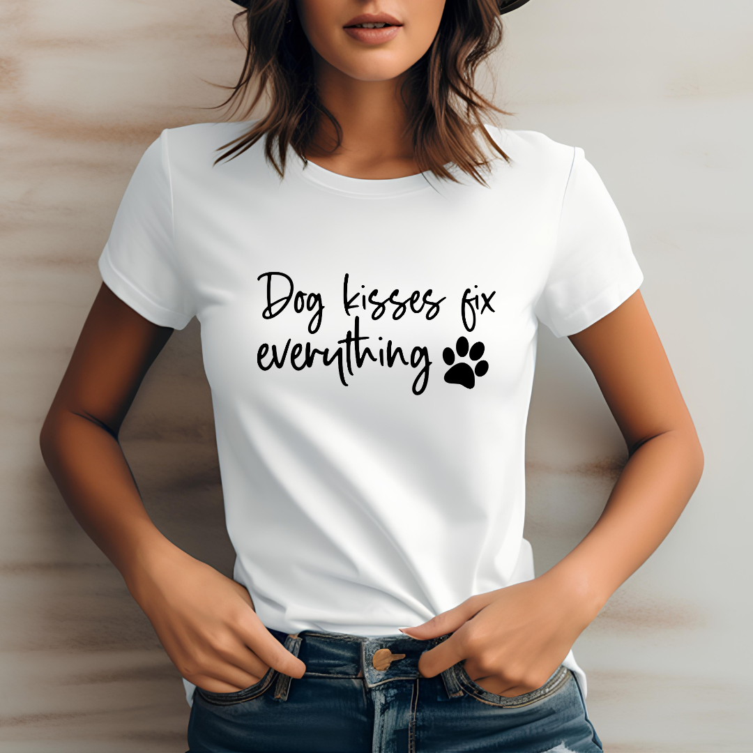 Dog Kisses Fixes Everything Tee