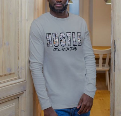 Hustle or Starve Long Sleeve Tee - More by Mina