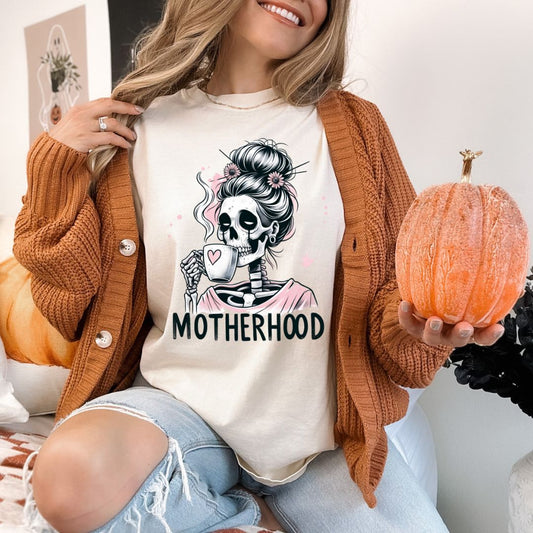 Motherhood Needs Coffee Tee