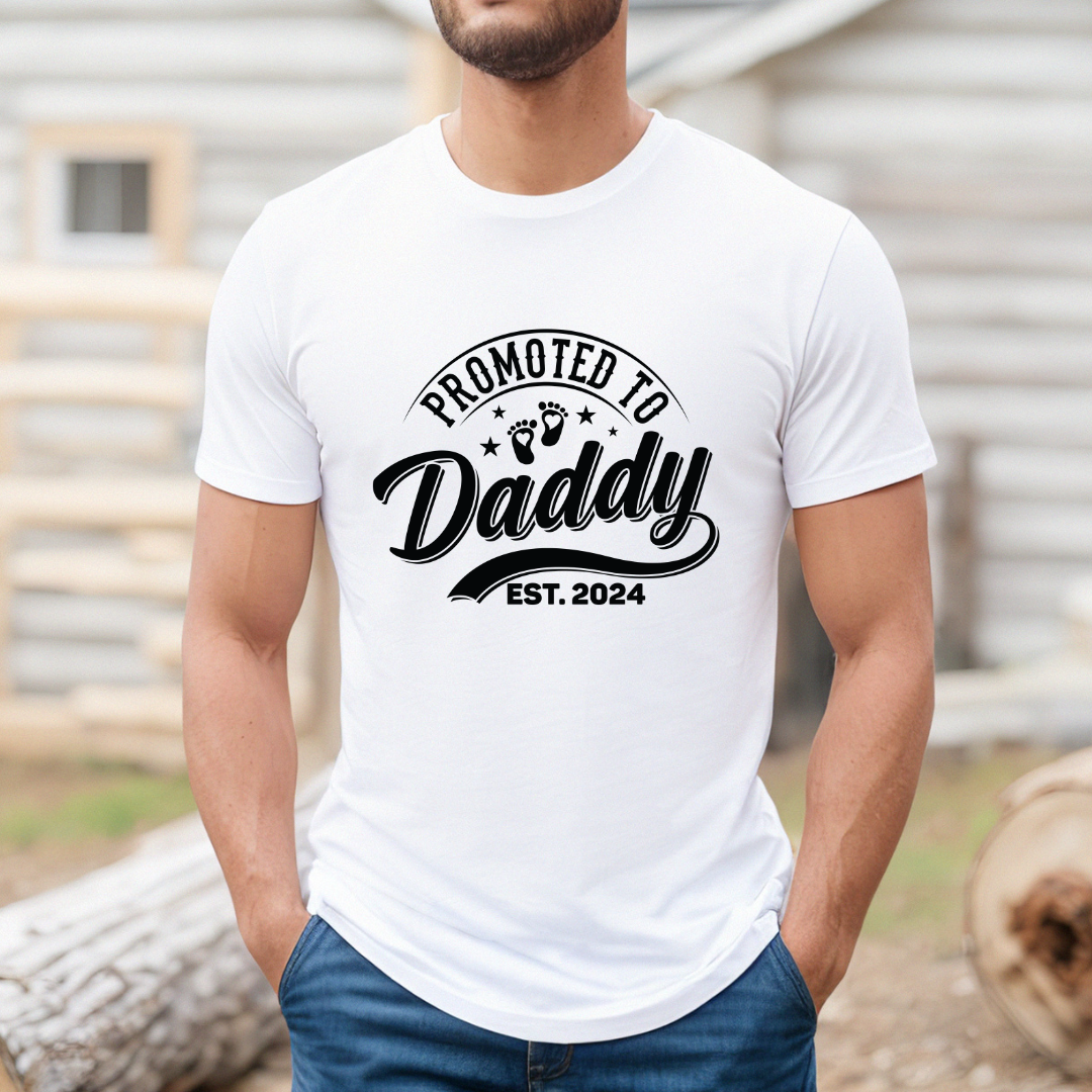 Promoted To Daddy 2024 Tee